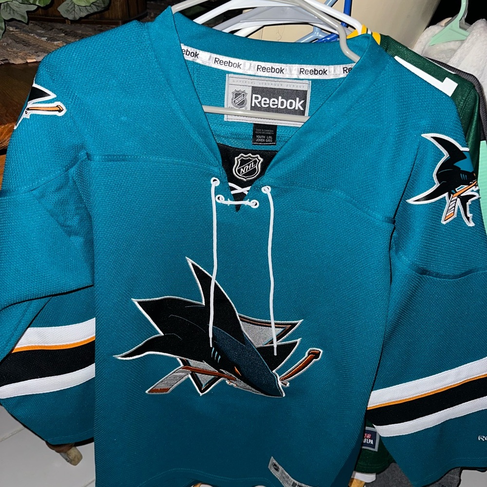 San Jose Sharks Reebok Teal Hockey Jersey